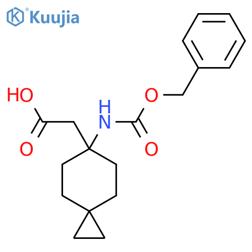 2-(6-{(benzyloxy)carbonylamino}spiro2.5octan-6-yl)acetic acid structure