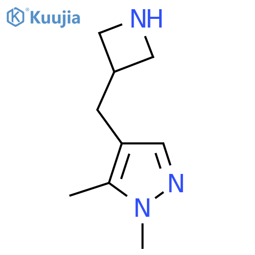 4-(azetidin-3-yl)methyl-1,5-dimethyl-1H-pyrazole structure