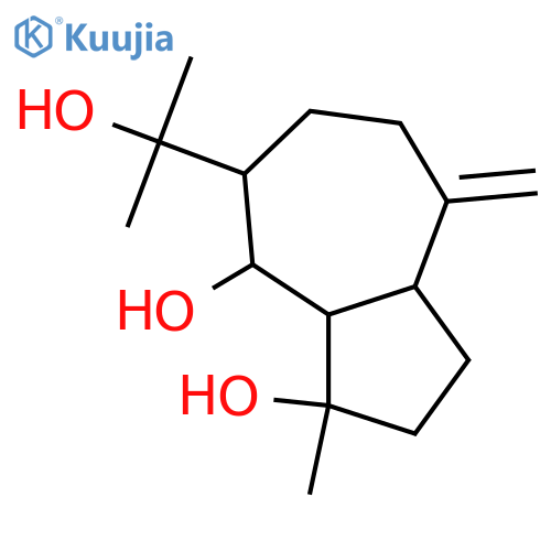 10(14)-Guaiene-4,6,11-triol; (1α,4β,5β,6β)-form structure