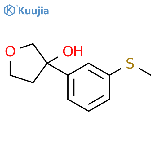 3-Furanol, tetrahydro-3-[3-(methylthio)phenyl]- structure