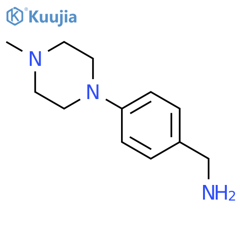 [4-(4-methylpiperazin-1-yl)phenyl]methanamine structure
