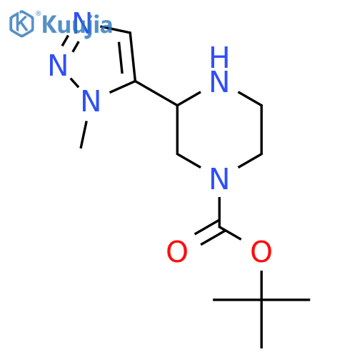 tert-butyl 3-(1-methyl-1H-1,2,3-triazol-5-yl)piperazine-1-carboxylate structure