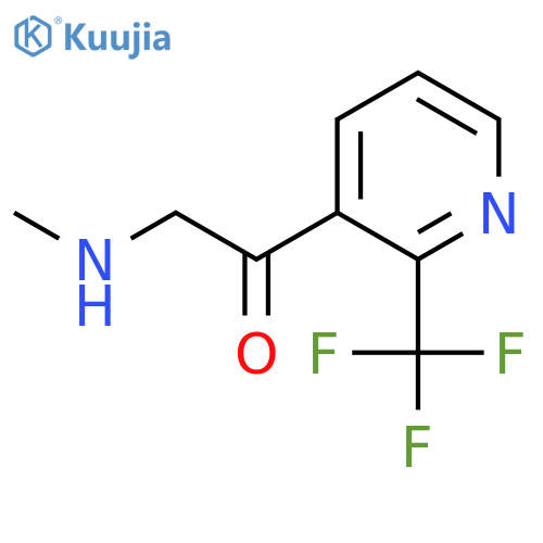 2-(methylamino)-1-2-(trifluoromethyl)pyridin-3-ylethan-1-one structure
