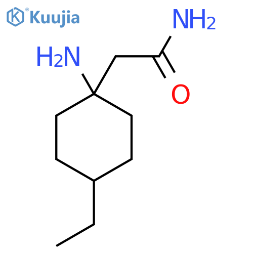 2-(1-amino-4-ethylcyclohexyl)acetamide structure