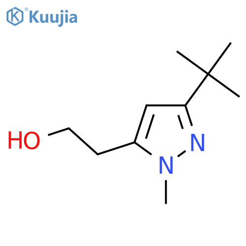 2-(3-tert-butyl-1-methyl-1H-pyrazol-5-yl)ethan-1-ol structure