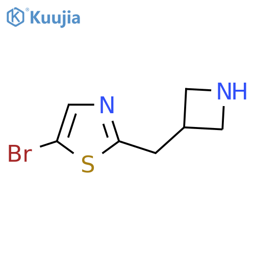 2-(azetidin-3-yl)methyl-5-bromo-1,3-thiazole structure