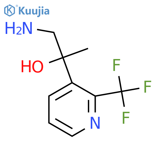 1-amino-2-2-(trifluoromethyl)pyridin-3-ylpropan-2-ol structure