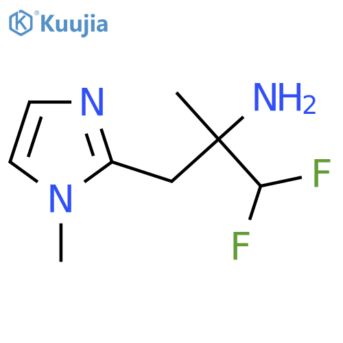 1,1-difluoro-2-methyl-3-(1-methyl-1H-imidazol-2-yl)propan-2-amine structure