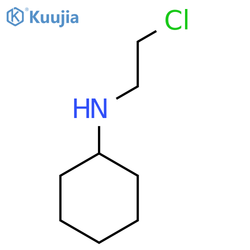 N-(2-chloroethyl)cyclohexanamine structure