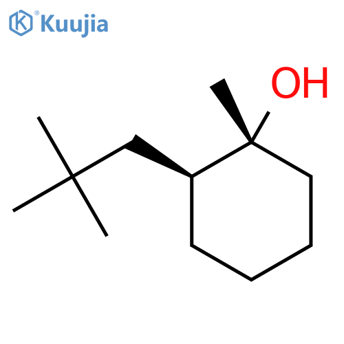 rac-(1R,2S)-2-(2,2-dimethylpropyl)-1-methylcyclohexan-1-ol structure