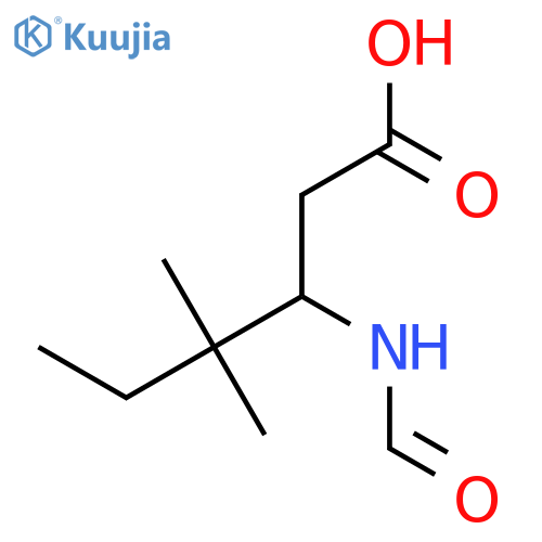 3-formamido-4,4-dimethylhexanoic acid structure