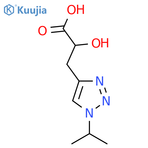2-hydroxy-3-1-(propan-2-yl)-1H-1,2,3-triazol-4-ylpropanoic acid structure