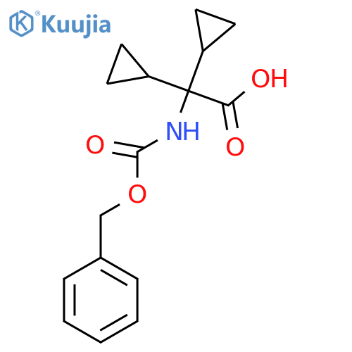 2-{[(Benzyloxy)carbonyl]amino}-2,2-dicyclopropylacetic acid structure