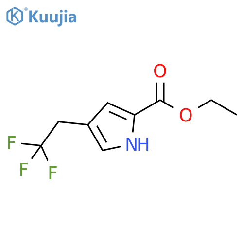 Ethyl 4-(2,2,2-trifluoroethyl)-1H-pyrrole-2-carboxylate structure