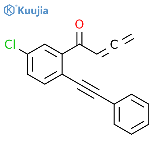 1-[5-Chloro-2-(2-phenylethynyl)phenyl]-2,3-butadien-1-one structure
