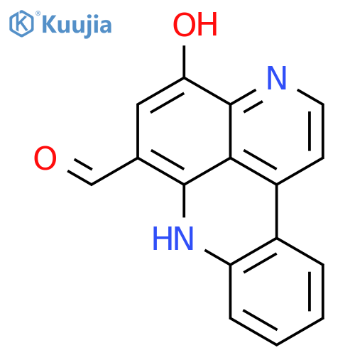 7H-Pyrido[2,3,4-kl]acridine-6-carboxaldehyde, 4-hydroxy- structure