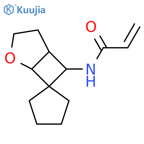 N-{4-oxaspirobicyclo3.2.0heptane-6,1'-cyclopentane-7-yl}prop-2-enamide structure