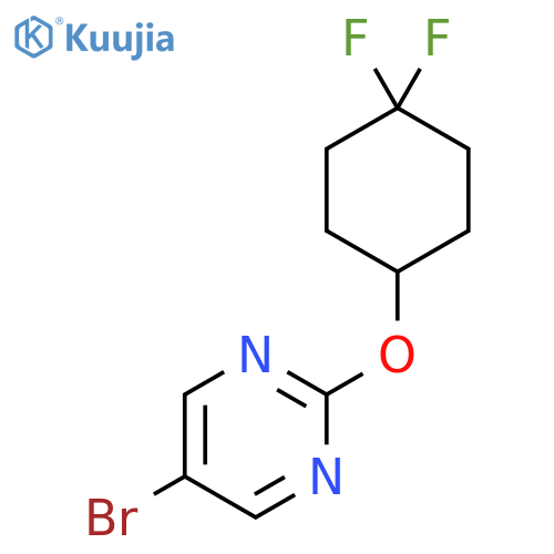 5-Bromo-2-[(4,4-difluorocyclohexyl)oxy]pyrimidine structure