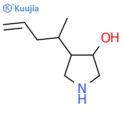 4-(pent-4-en-2-yl)pyrrolidin-3-ol structure