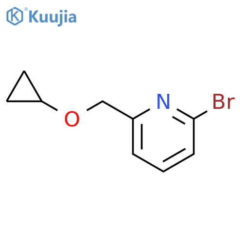 Pyridine, 2-bromo-6-[(cyclopropyloxy)methyl]- structure