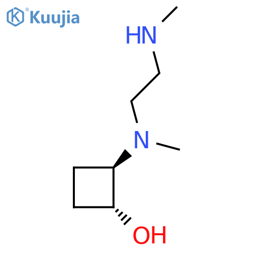 trans-2-{Methyl[2-(methylamino)ethyl]amino}cyclobutan-1-ol structure