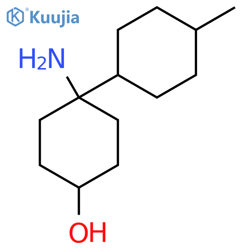 4-amino-4-(4-methylcyclohexyl)cyclohexan-1-ol structure