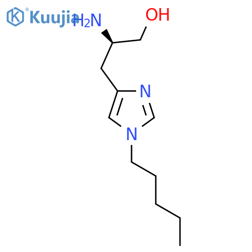 (2R)-2-amino-3-(1-pentyl-1H-imidazol-4-yl)propan-1-ol structure