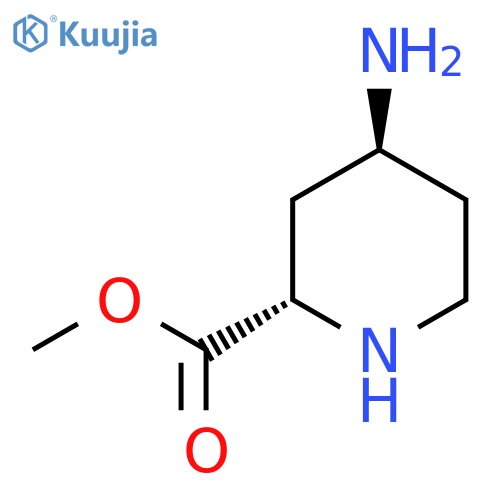 rac-methyl (2R,4R)-4-aminopiperidine-2-carboxylate structure