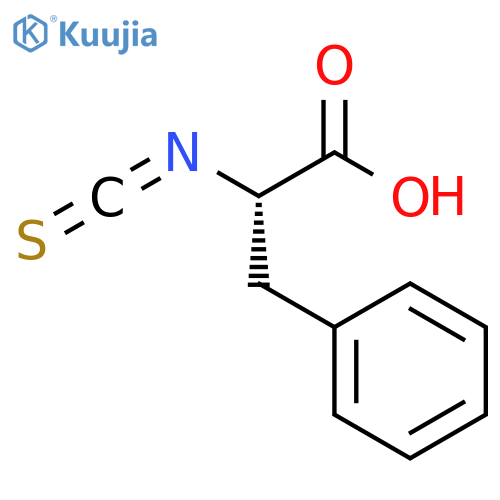 (2S)-2-isothiocyanato-3-phenylpropanoic acid structure