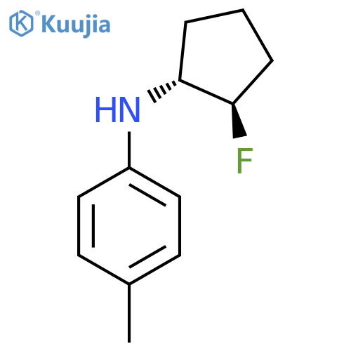N-[(1R,2R)-2-Fluorocyclopentyl]-4-methylaniline structure