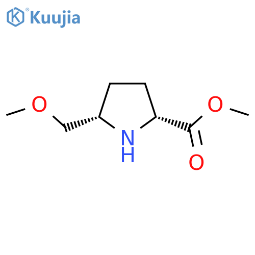Methyl (2R,5S)-5-(methoxymethyl)pyrrolidine-2-carboxylate structure