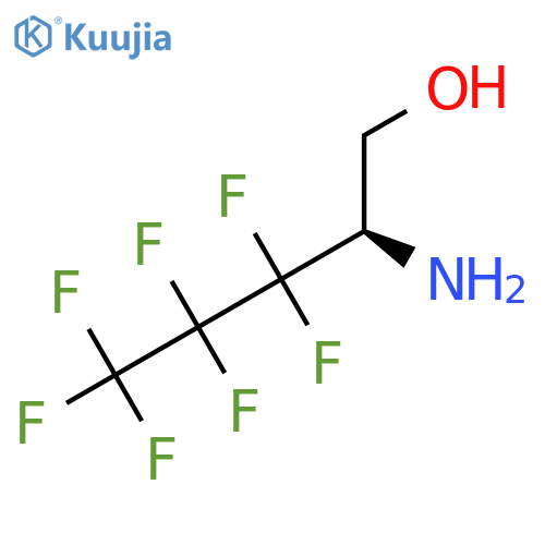 (2R)-2-amino-3,3,4,4,5,5,5-heptafluoropentan-1-ol structure
