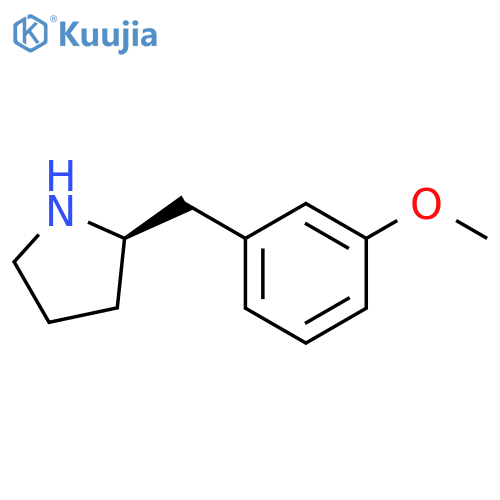 (2R)-2-(3-methoxyphenyl)methylpyrrolidine structure