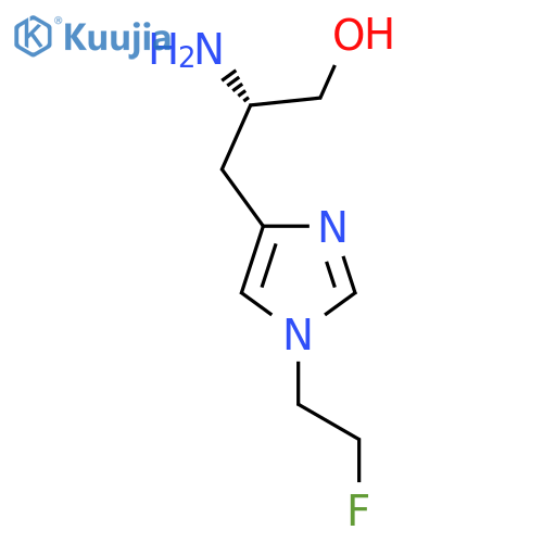 (2S)-2-amino-3-1-(2-fluoroethyl)-1H-imidazol-4-ylpropan-1-ol structure