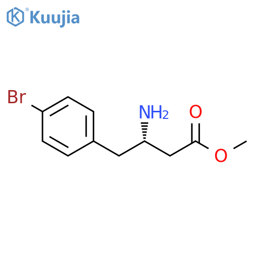 methyl (3S)-3-amino-4-(4-bromophenyl)butanoate structure