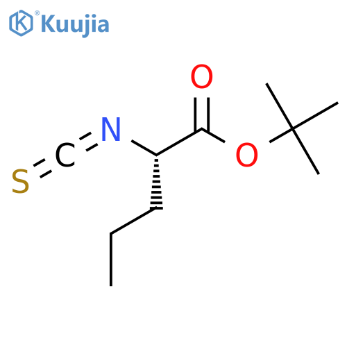 tert-butyl (2S)-2-isothiocyanatopentanoate structure