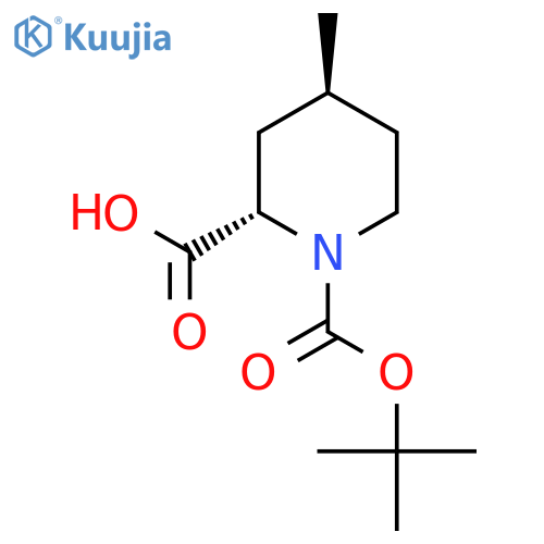 (2S,4S)-N-Boc-4-methyl-pipecolinic acid structure