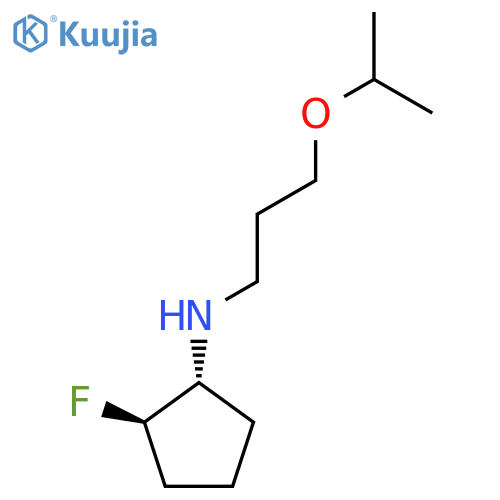(1R,2R)-2-Fluoro-N-[3-(propan-2-yloxy)propyl]cyclopentan-1-amine structure
