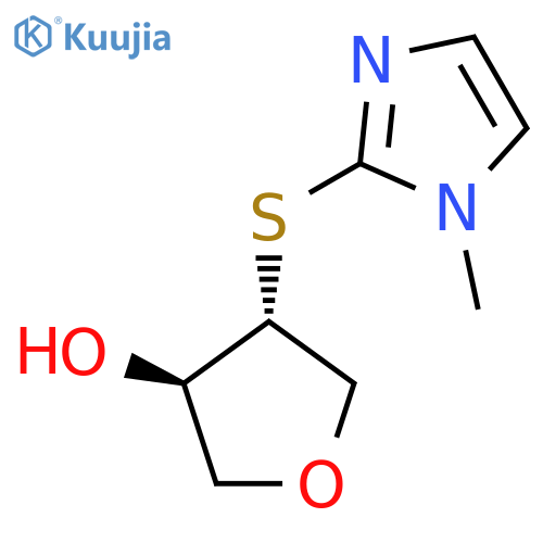 (3R,4R)-4-[(1-Methyl-1H-imidazol-2-yl)sulfanyl]oxolan-3-ol structure