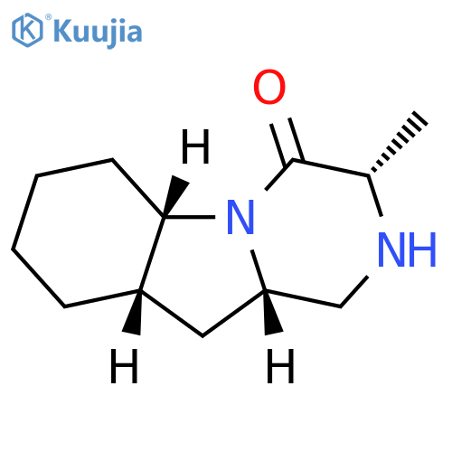 (3S,5aS,9aS,10aS)-3-Methyldecahydropyrazino1,2-aindol-4(1H)-one structure