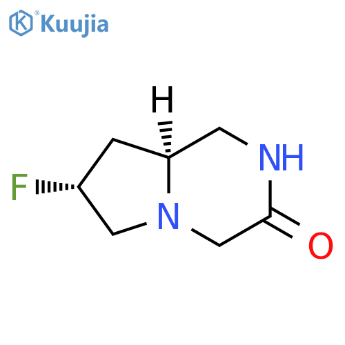 (7R,8aS)-7-fluoro-octahydropyrrolo[1,2-a]piperazin-3-one structure