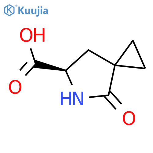 (6R)-4-oxo-5-azaspiro[2.4]heptane-6-carboxylic acid structure
