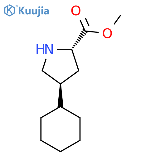 methyl (2S,4S)-4-cyclohexylpyrrolidine-2-carboxylate structure