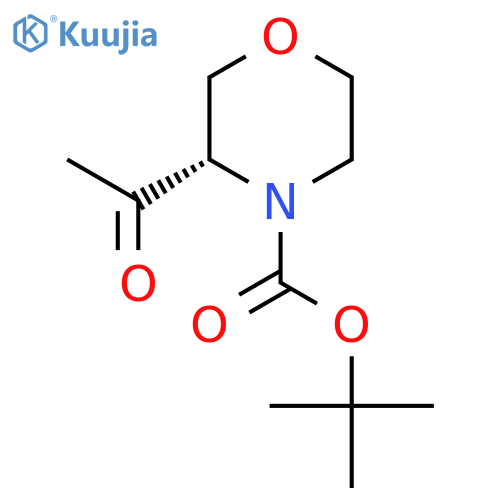 (S)-Tert-butyl 3-acetylmorpholine-4-carboxylate structure