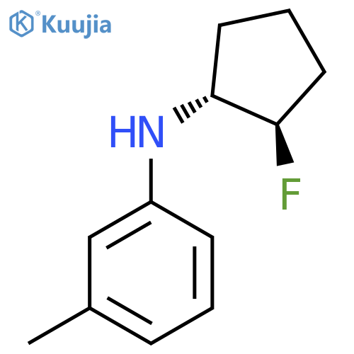 N-[(1R,2R)-2-Fluorocyclopentyl]-3-methylaniline structure