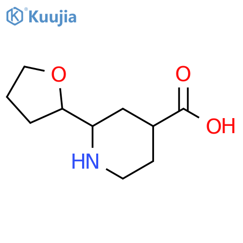 4-Piperidinecarboxylic acid, 2-(tetrahydro-2-furanyl)- structure