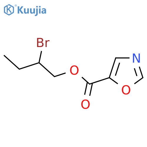 2-bromobutyl 1,3-oxazole-5-carboxylate structure