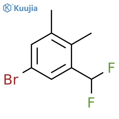 5-Bromo-1-(difluoromethyl)-2,3-dimethylbenzene structure