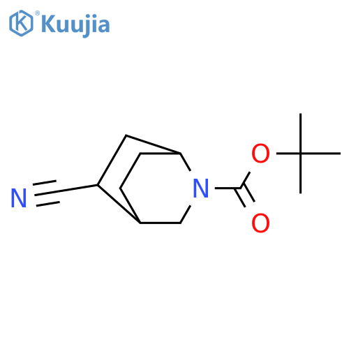 tert-butyl 5-cyano-2-azabicyclo[2.2.2]octane-2-carboxylate structure