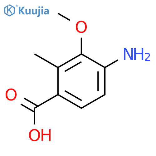 4-Amino-3-methoxy-2-methylbenzoic acid structure
